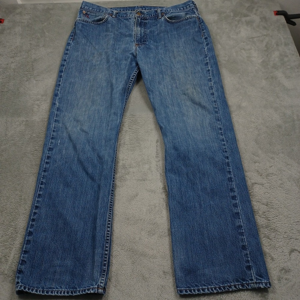 Polo Ralph Lauren Jeans Mens 38x32 Blue Denim‎ Vintage 67 Straight Casual